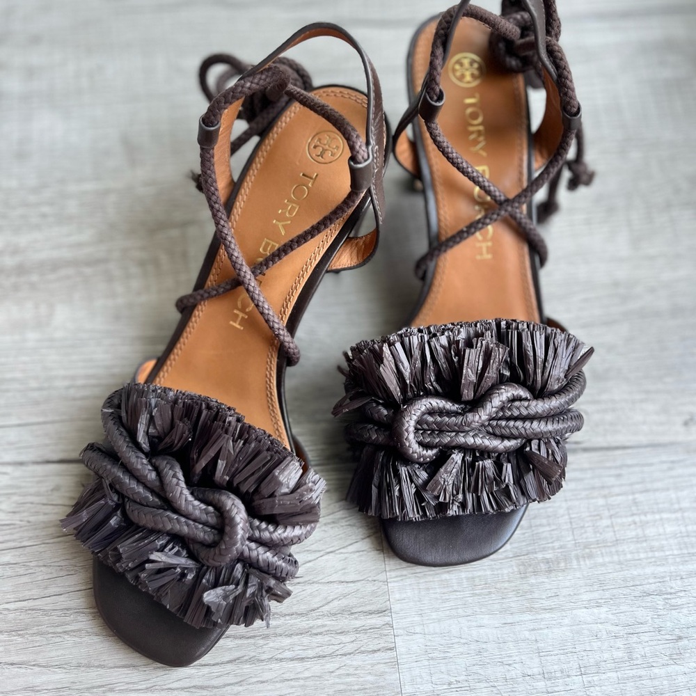 Tory Burch Rope Leather Heels